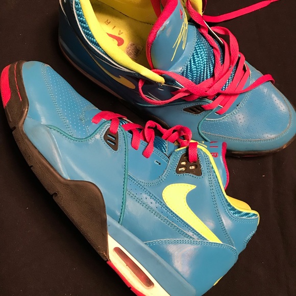 nike air flight 89 green yellow